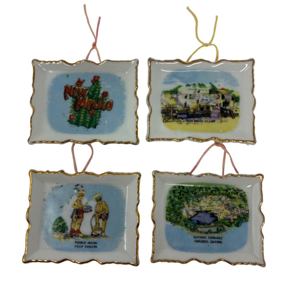 Decorative New Mexico Souvenir Plates Set